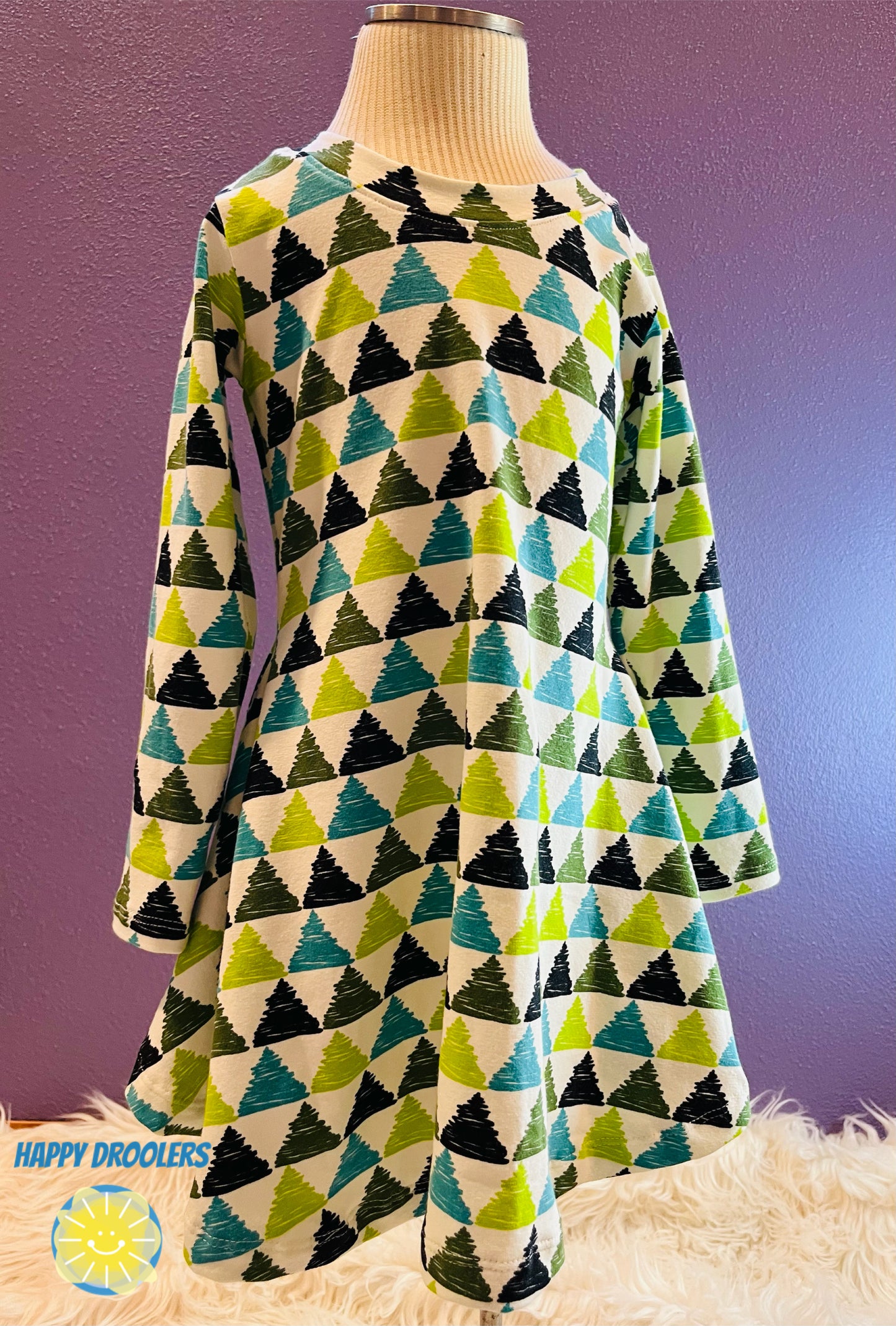 Funky Evergreens Twirl Dress