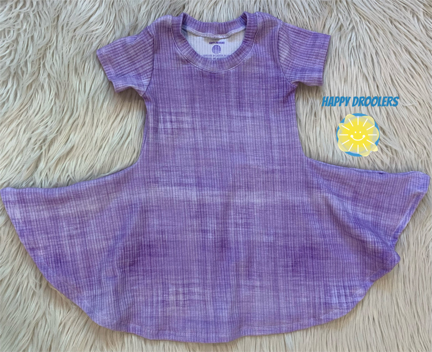 Purple Linen Look Twirl Dress Sz 4