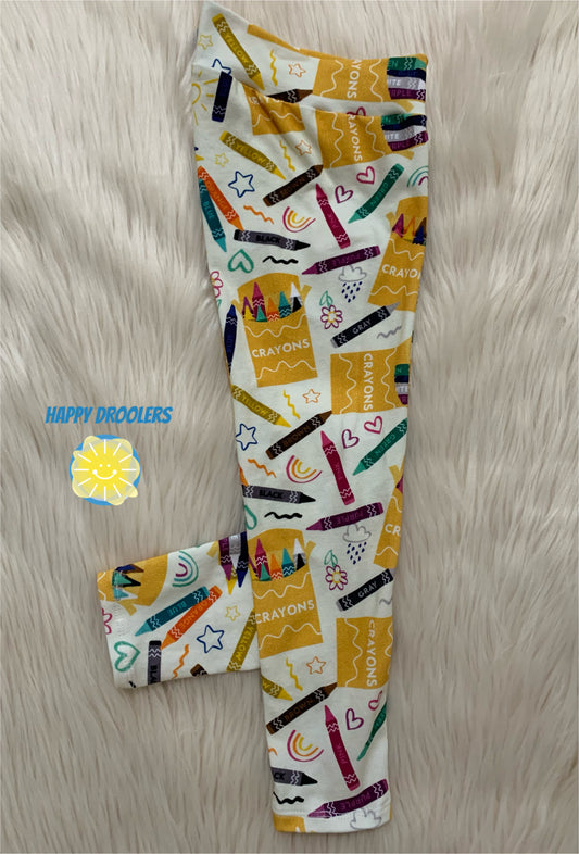 Crayons Leggings Sz 5