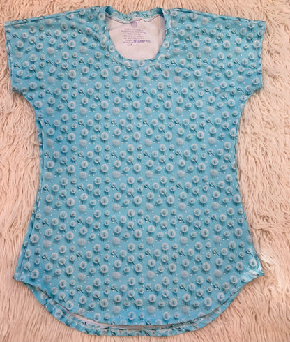 Blue Dandelions Dolman Top