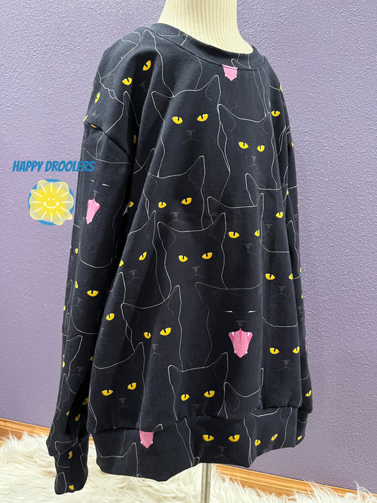 Black Cat Pull-Over - Kids Sz 5