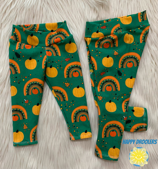 Rainbow Pumpkin Leggings