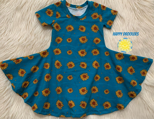 Sunflowers Twirl Dress Sz 5