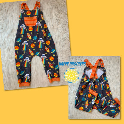 Rainbow Space Overalls