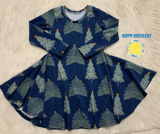 Winter Trees Twirl Dress