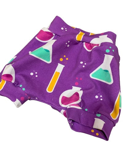 Purple STEM Bubble Shorts Sz 6-12m