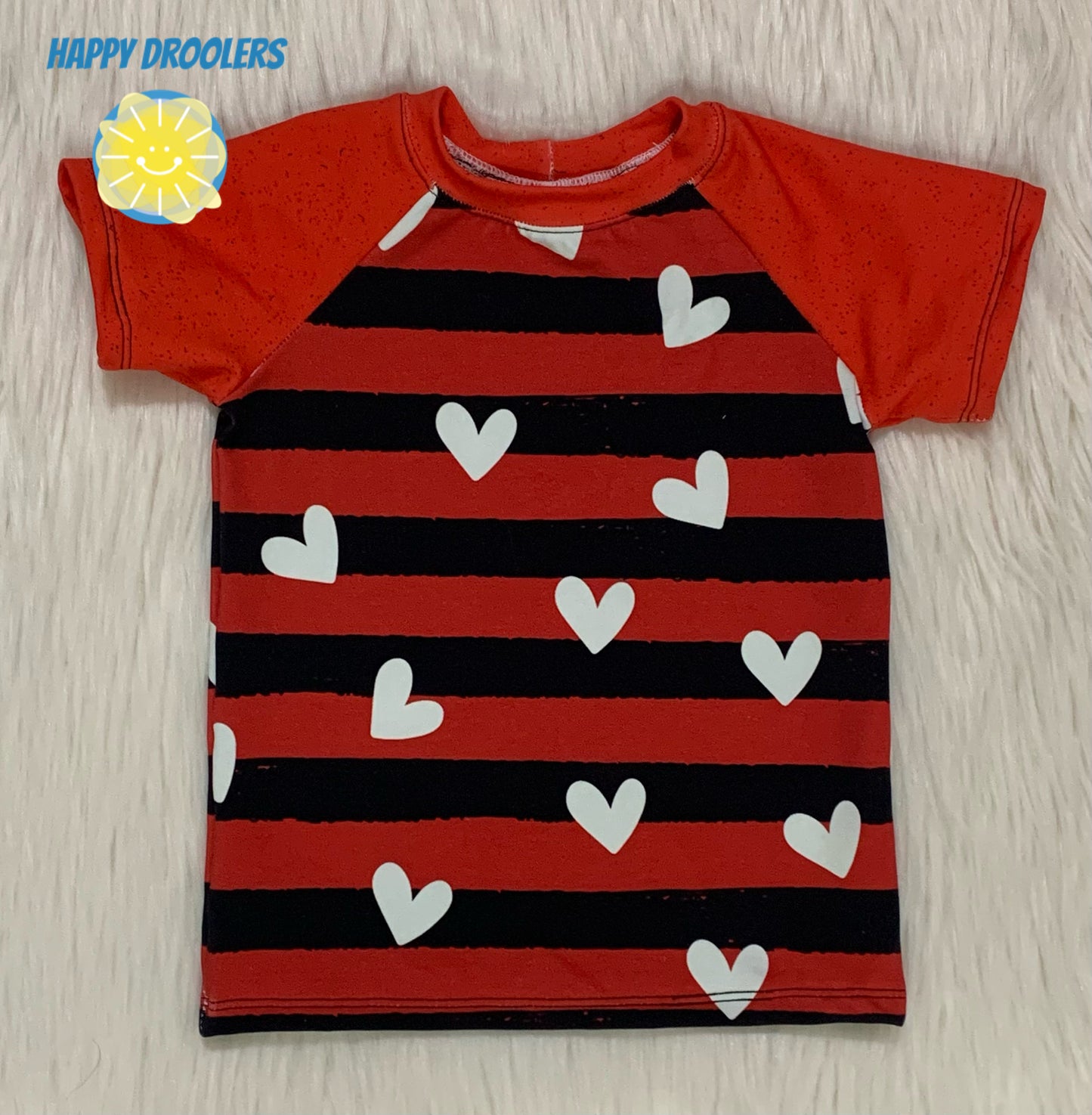 Valentines Hearts Tee Sz 2/3