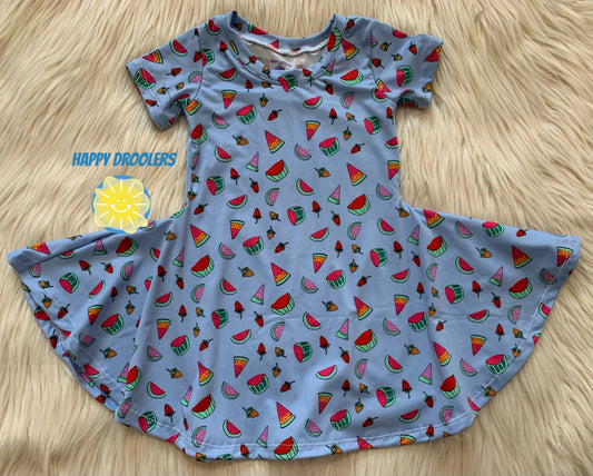 Watermelon Twirly Dress sz 2T