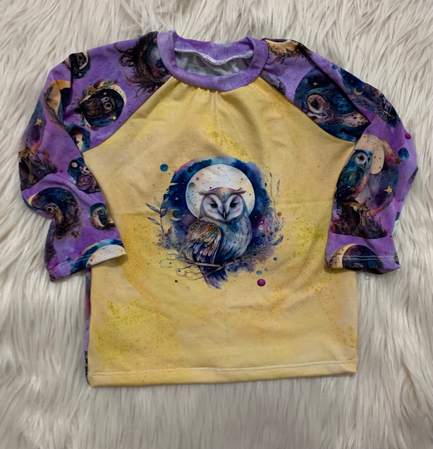 Yellow Owl Long Sleeve Sz 18/24m