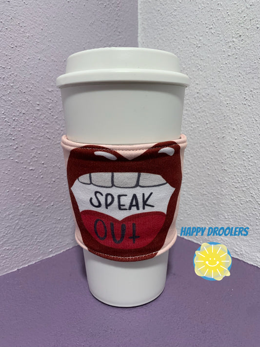 Speak Out Coffee Cozy