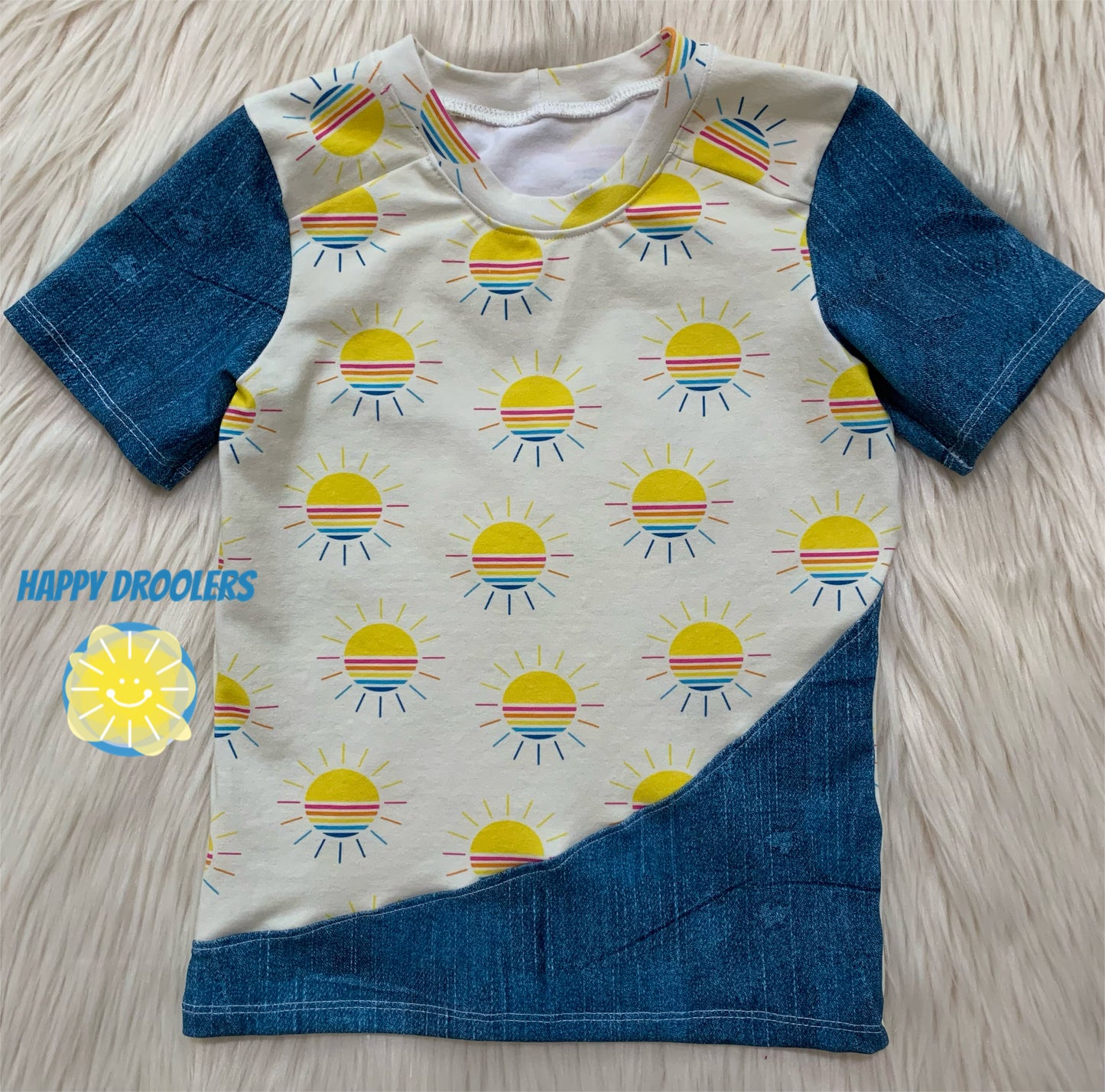 Retro Suns Colorblock Tee Sz 5